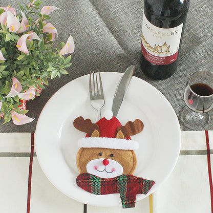 Festive Christmas Cutlery Holder Set – Add a Touch of Holiday Magic to Your Table!