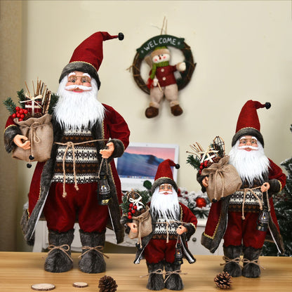 Charming Nordic Santa Claus Ornaments – Festive Winter Wonderland Decor