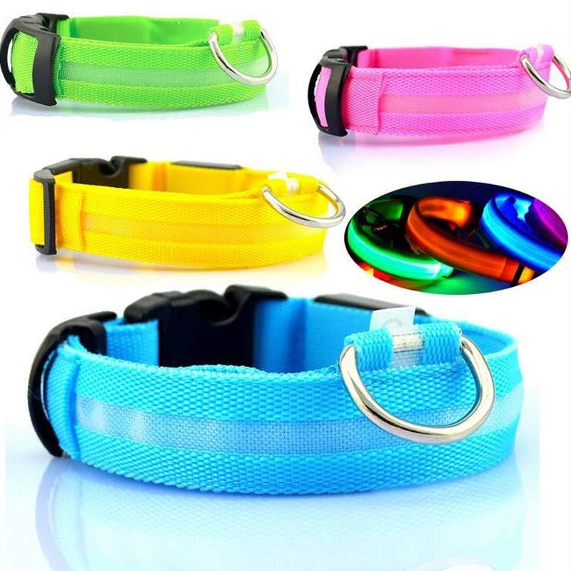 USB Rechargeable LED Pet Collar – Keep Your Pet Safe and Stylish at Night!