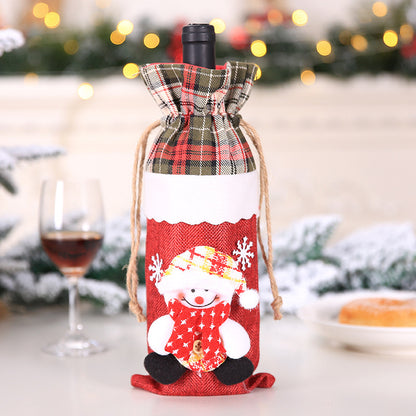 Festive Christmas Wine Bottle Covers – Adorable Holiday Bottle Bags for Perfect Gift Wrapping