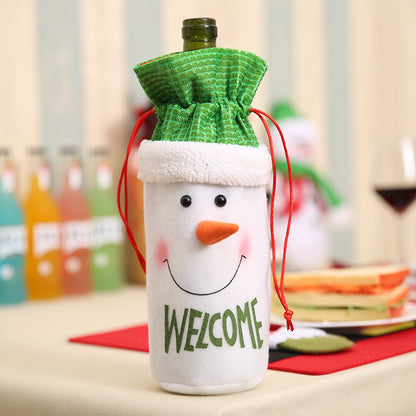 Festive Christmas Wine Bottle Covers – Adorable Holiday Bottle Bags for Perfect Gift Wrapping