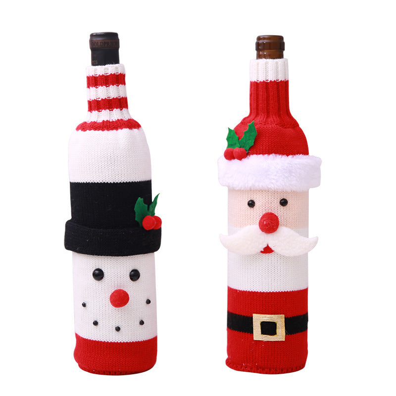 Festive Christmas Wine Bottle Covers – Adorable Holiday Bottle Bags for Perfect Gift Wrapping