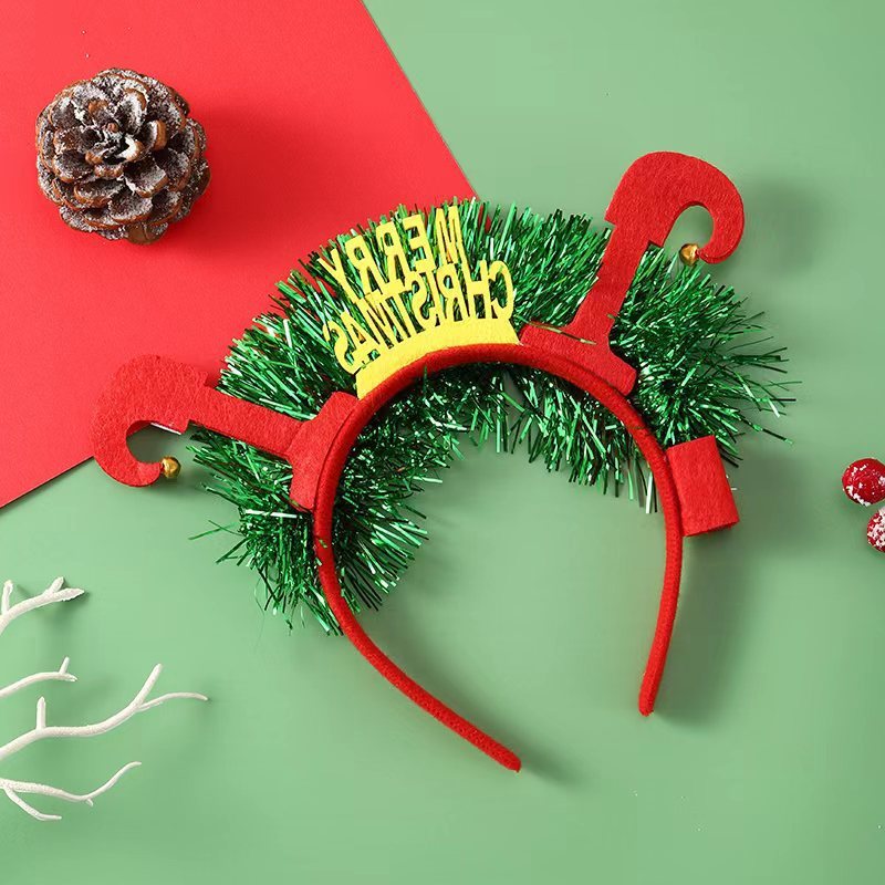 LED Christmas Hair Band | Festive Light-Up Headbands for Holiday Cheer - Reindeer, Candy Cane & Christmas Tree Styles