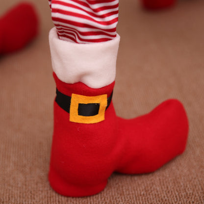 Festive Santa Boots Chair Leg Covers – Add a Whimsical Holiday Touch to Your Home!