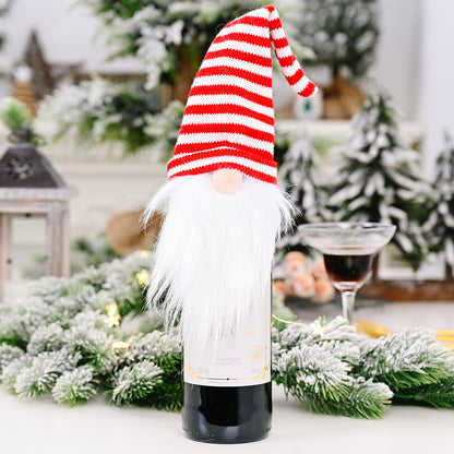 Festive Christmas Wine Bottle Covers – Adorable Holiday Bottle Bags for Perfect Gift Wrapping