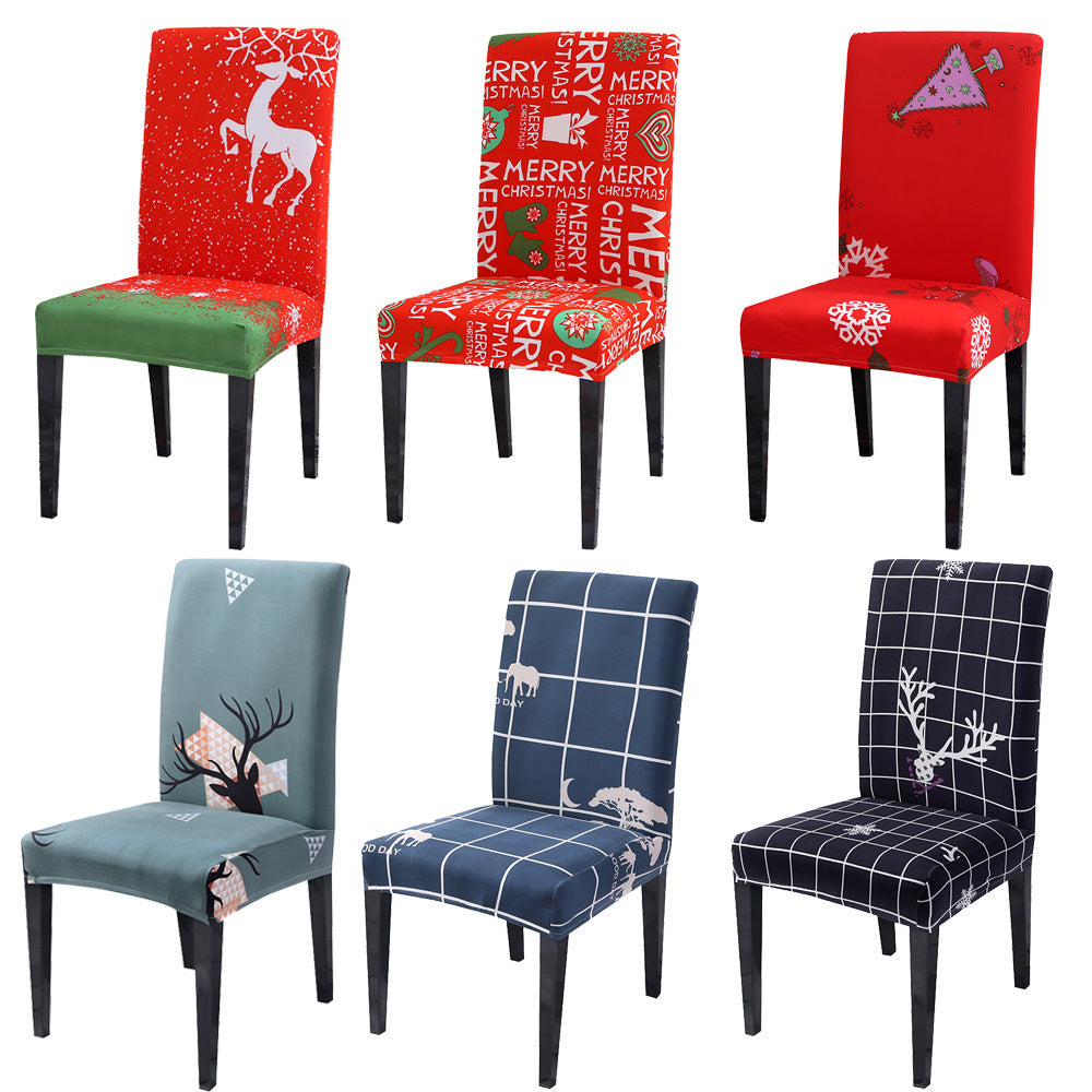 Festive Christmas Chair Covers – Universal Stretch Fit for Dining Chairs