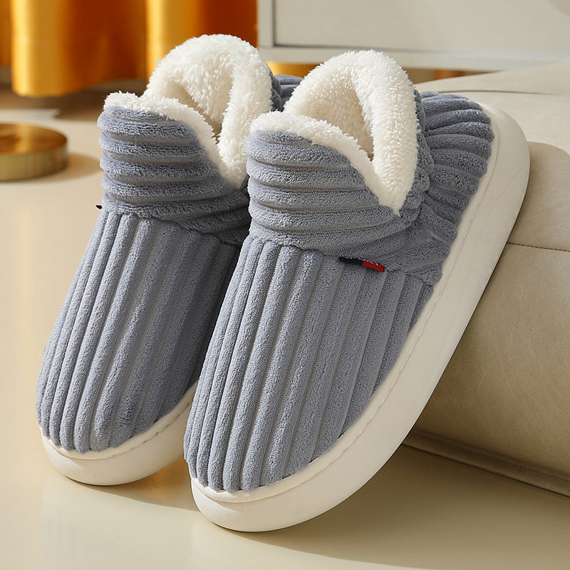 Cozy Winter Cotton Plush Slippers – Warm Indoor & Outdoor Fleece Slippers for Couples