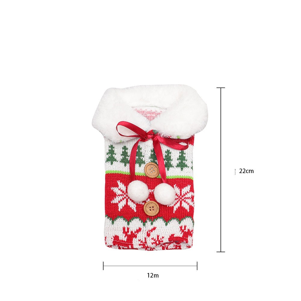 Festive Christmas Wine Bottle Covers – Adorable Holiday Bottle Bags for Perfect Gift Wrapping