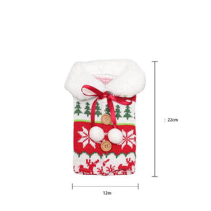 Festive Christmas Wine Bottle Covers – Adorable Holiday Bottle Bags for Perfect Gift Wrapping