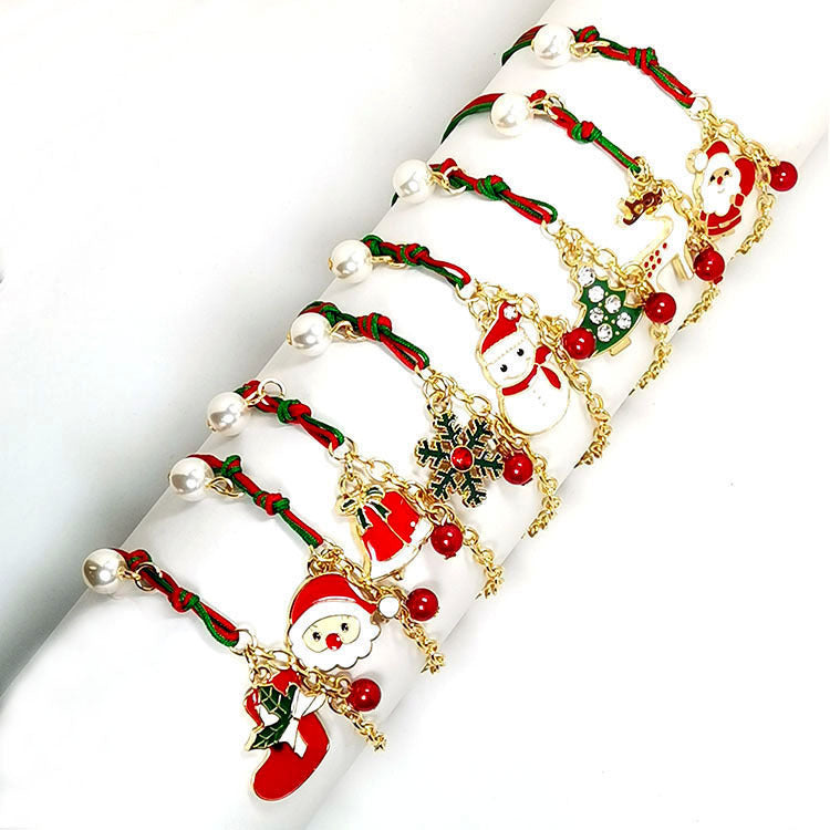 Christmas Charm Bracelet – Snowman, Santa, Tree & More Festive Charms