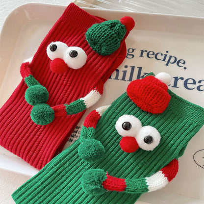 Playful Cartoon Christmas Socks – Add Holiday Cheer to Every Step!