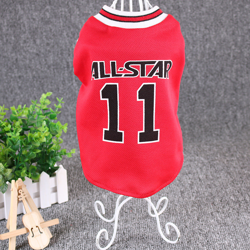 All-Star Pet Jersey – Sporty Dog Vest for World Cup and All-Star Fans!