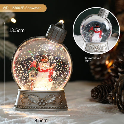 Luminous Christmas LED Snow Globe – Festive Holiday Scene Collection