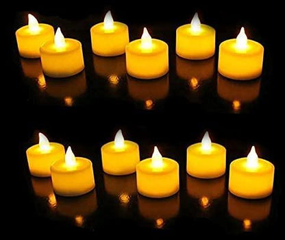 Battery Operated LED Candle Diyas – Decorative Lights for Festive Décor