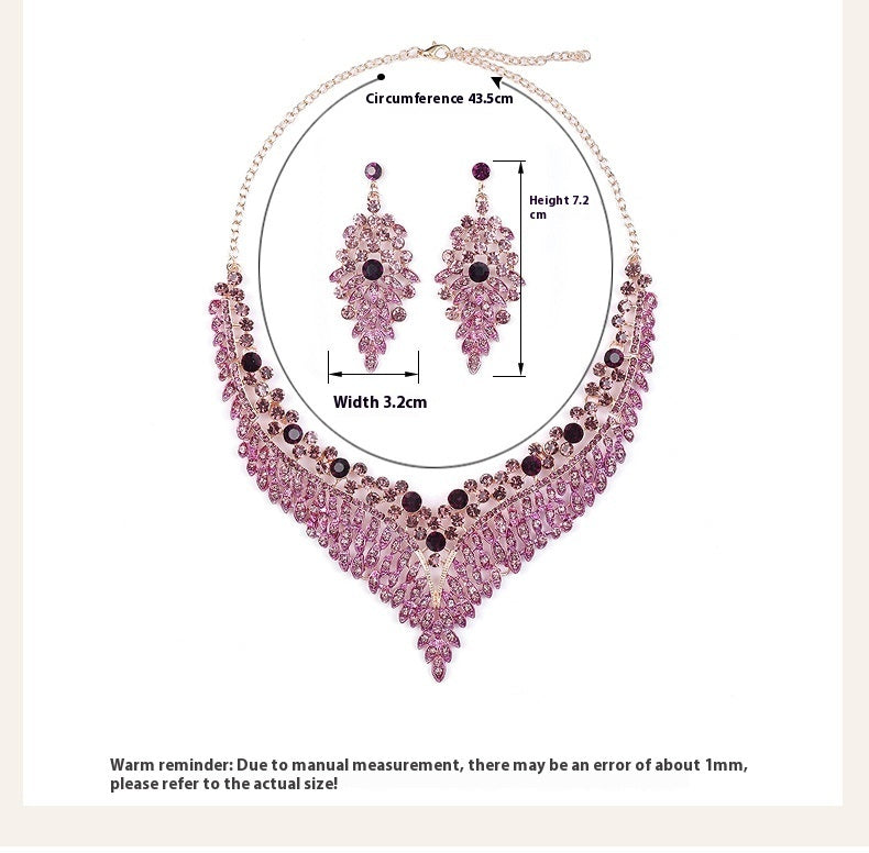 Elegant Retro Necklace & Earrings Set – A Touch of Timeless Glamour