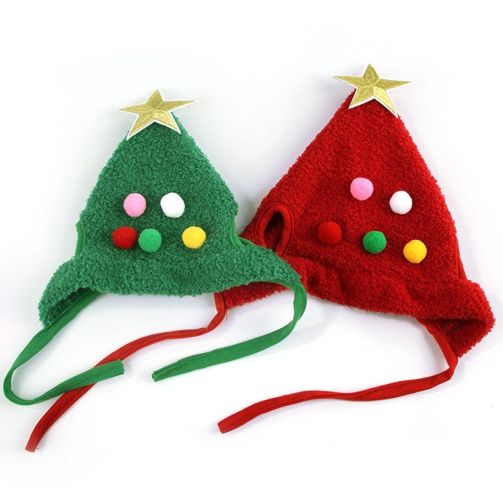 Adorable Christmas Tree Hat for Pets – Festive Holiday Dress-Up Accessory