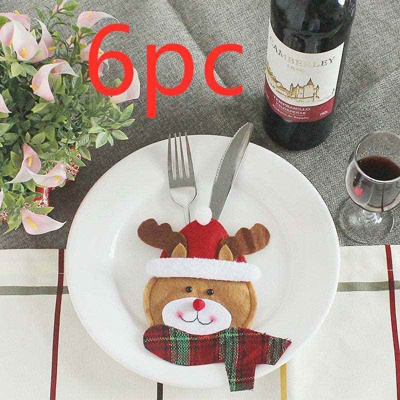 Festive Christmas Cutlery Holder Set – Add a Touch of Holiday Magic to Your Table!