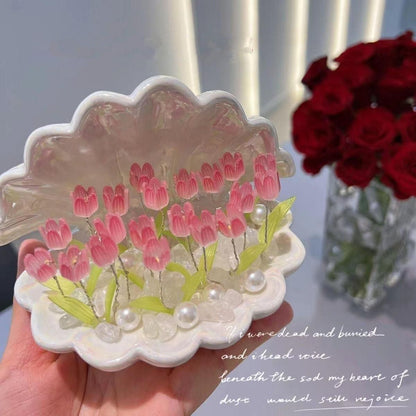 Elegant Tulip Night Light – Transform Your Space with Soothing Glow & Floral Charm!