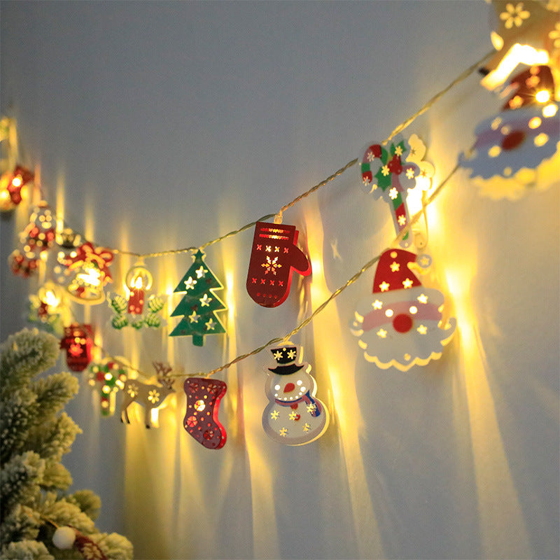 Christmas LED String Lights – Festive Santa, Snowman & Tree Ornament Lights for Holiday Décor!