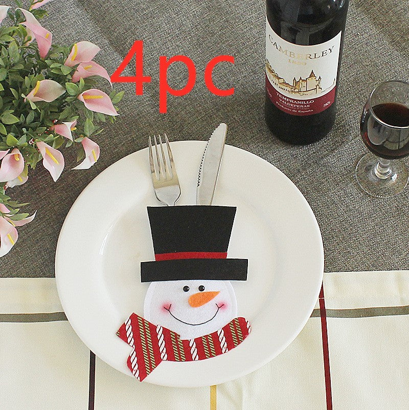 Festive Christmas Cutlery Holder Set – Add a Touch of Holiday Magic to Your Table!