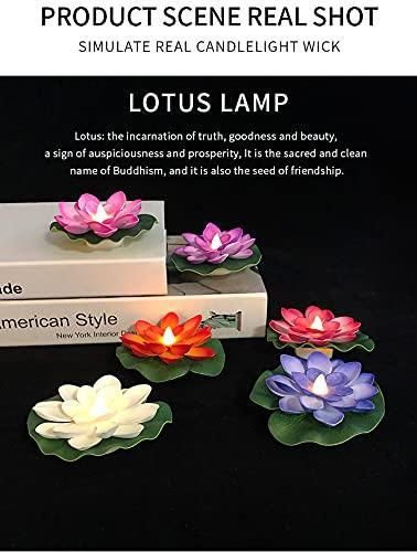 Sensor Water Floating Lotus Flower Candles – Add Serenity & Elegance to Any Space (Pack of 3)