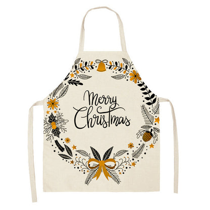 Festive Christmas Cotton & Linen Apron Collection – Perfect for Holiday Cooking & Baking