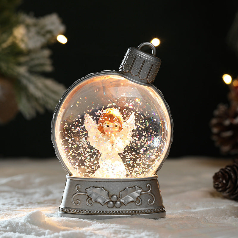 Luminous Christmas LED Snow Globe – Festive Holiday Scene Collection