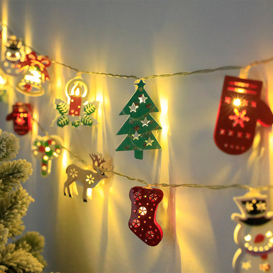 Christmas LED String Lights – Festive Santa, Snowman & Tree Ornament Lights for Holiday Décor!