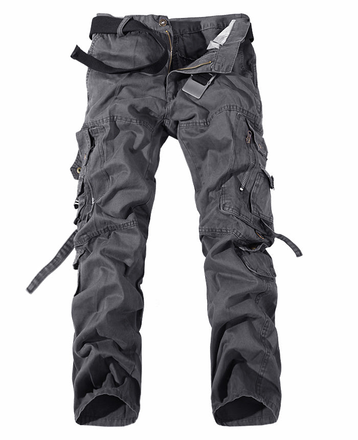 Men's Multi-Pocket Washed Cargo Pants | Stylish & Functional Utility Pants