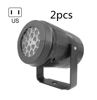 Festive Christmas LED Projector Light – Rotating Holiday Patterns for Indoor & Outdoor Decor