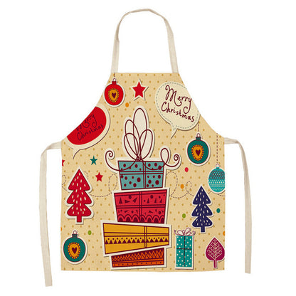 Festive Christmas Cotton & Linen Apron Collection – Perfect for Holiday Cooking & Baking