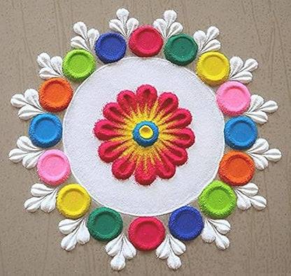 Rangoli Colours Powder Bottles for Floor Decorations