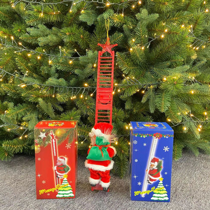 Magical Electric Santa Claus Climbing Ladder – Bring Holiday Cheer to Your Home!