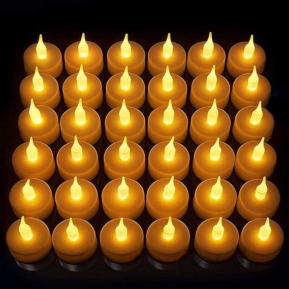 Battery Operated LED Candle Diyas – Decorative Lights for Festive Décor