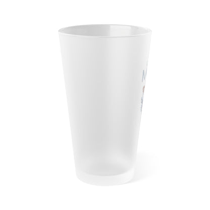 Frosted Pint Glass - For Super Moms