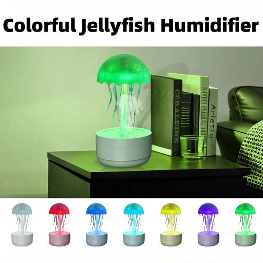 Jellyfish Humidifier & Essential Oil Diffuser – Colorful Night Light & Heavy Fog for Home or Office