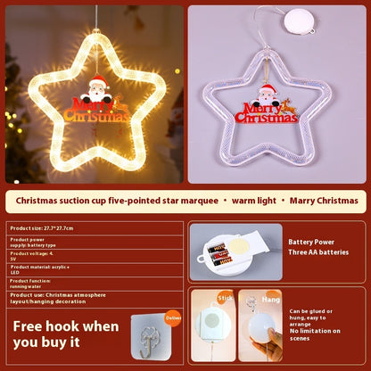 Sparkling LED Christmas Star Lights – Illuminate Your Windows and Doors This Holiday Season