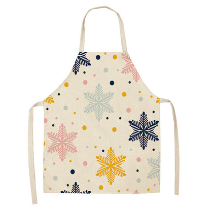 Festive Christmas Cotton & Linen Apron Collection – Perfect for Holiday Cooking & Baking