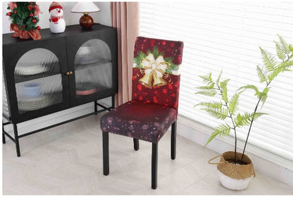 Festive Christmas Chair Covers – Universal Stretch Fit for Dining Chairs