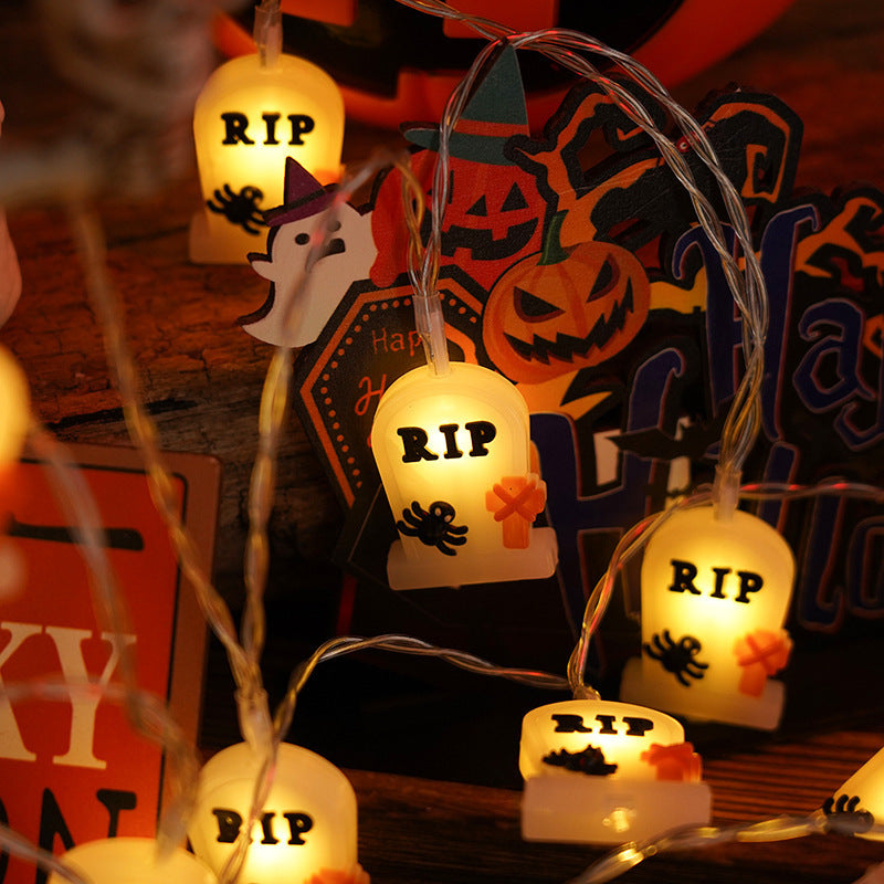 Halloween Lighting Chain | Pumpkin, Ghost & Bat Models for Indoor & Outdoor Decoration