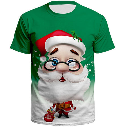 Santa Printed T-Shirt: Festive Joy in Every Stitch!