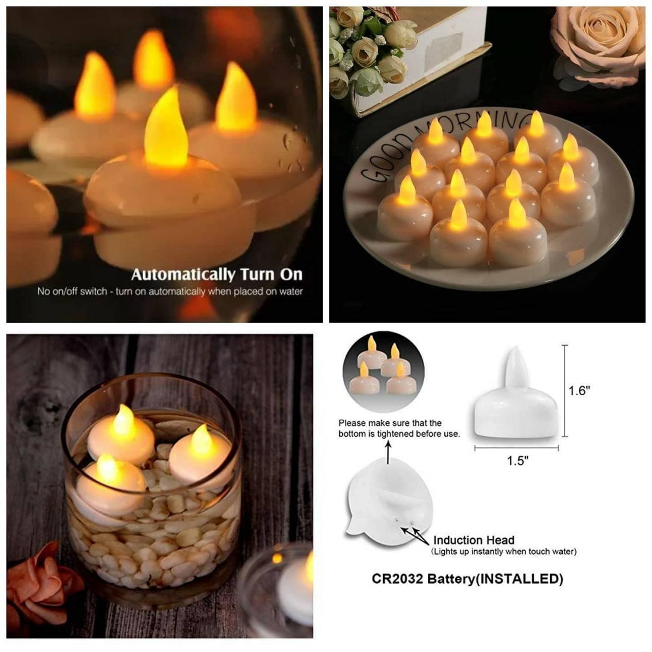 Battery Operated LED Candle Diyas – Decorative Lights for Festive Décor