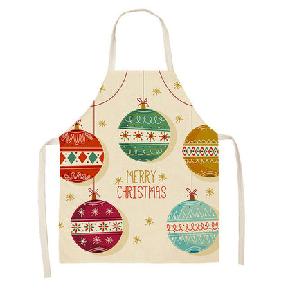 Festive Christmas Cotton & Linen Apron Collection – Perfect for Holiday Cooking & Baking