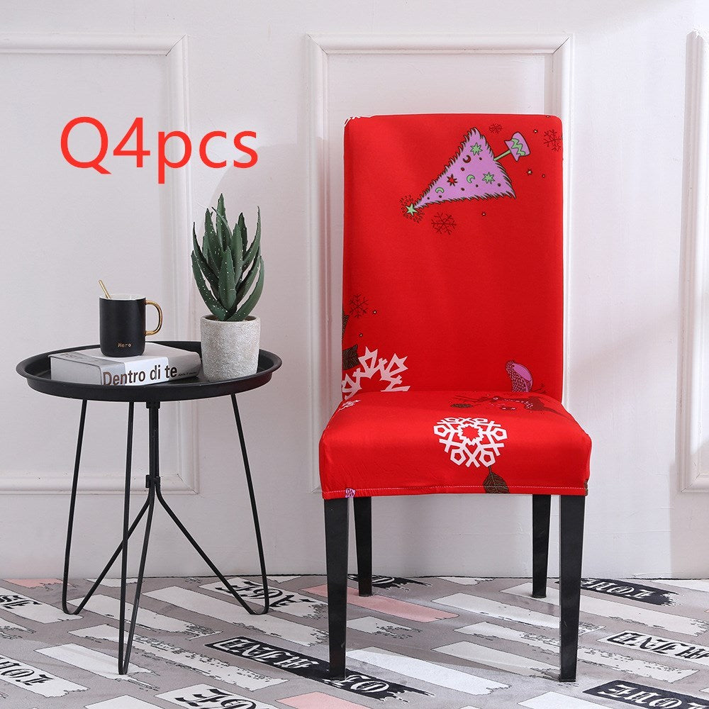 Festive Christmas Chair Covers – Universal Stretch Fit for Dining Chairs