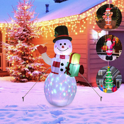 Festive LED Inflatable Christmas Decorations – Santa, Snowman, and Tree for a Magical Outdoor Display