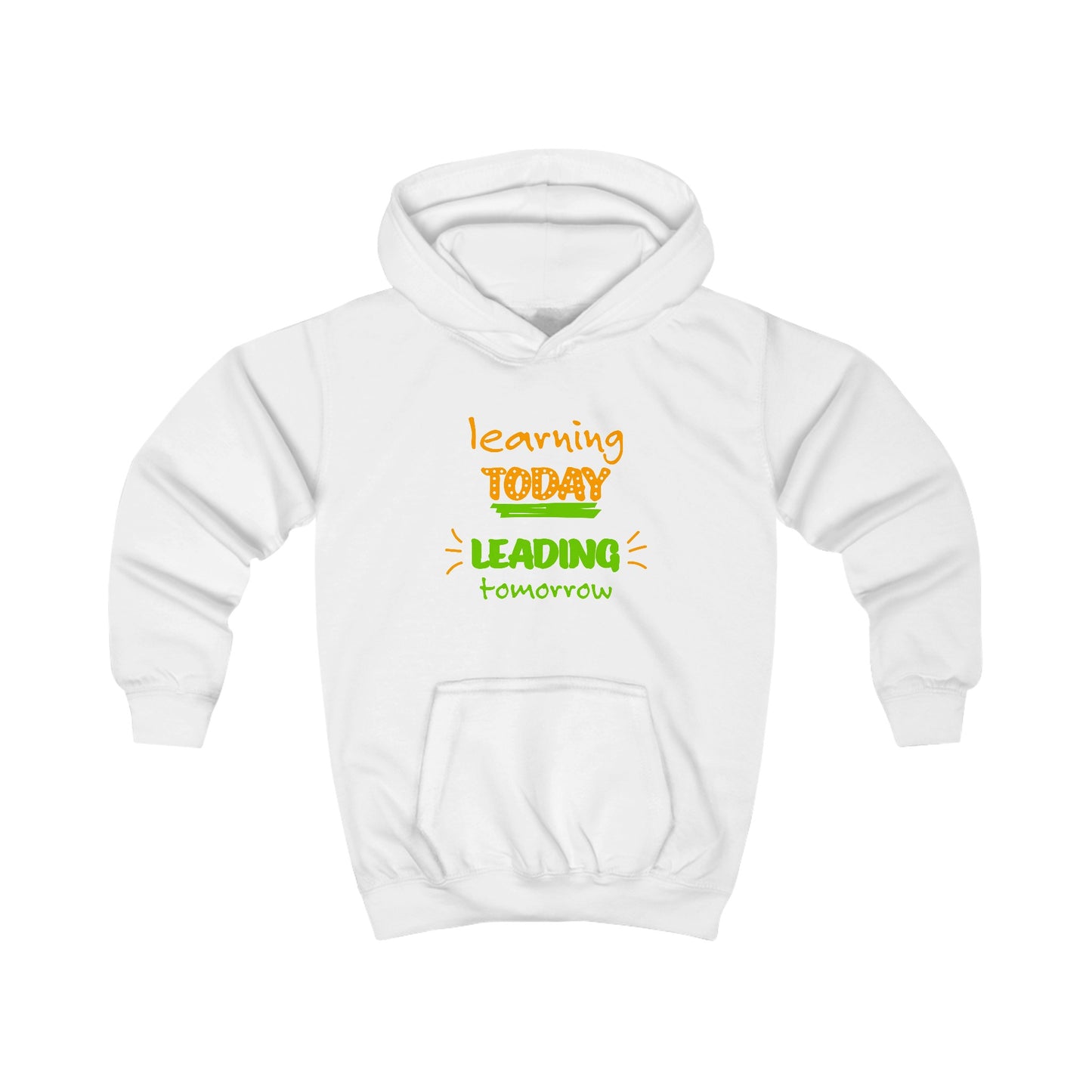 Kids Hoodie - Learning Today, Leading Tomorrow - Cute Family Design