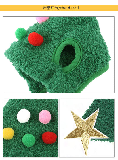 Adorable Christmas Tree Hat for Pets – Festive Holiday Dress-Up Accessory