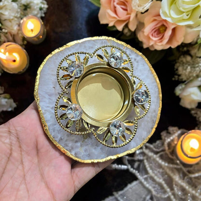 Stylish Stone Diya – Elegant Decorative Diya for Festive & Home Décor