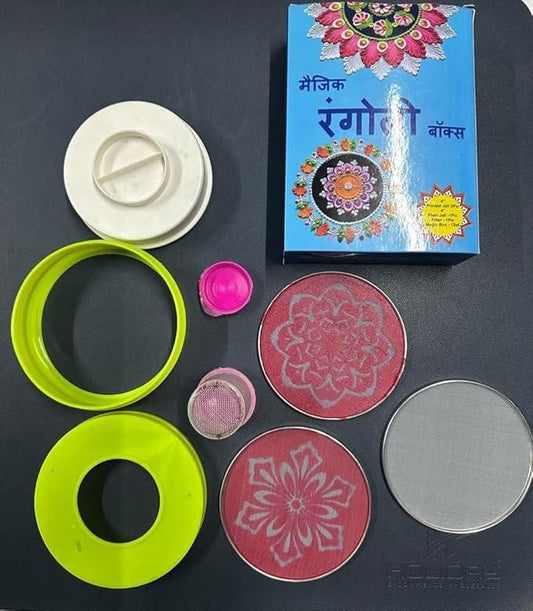 Magic Rangoli Making Kit – Create Stunning & Colorful Rangoli Designs Effortlessly