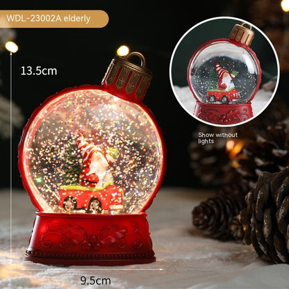 Luminous Christmas LED Snow Globe – Festive Holiday Scene Collection